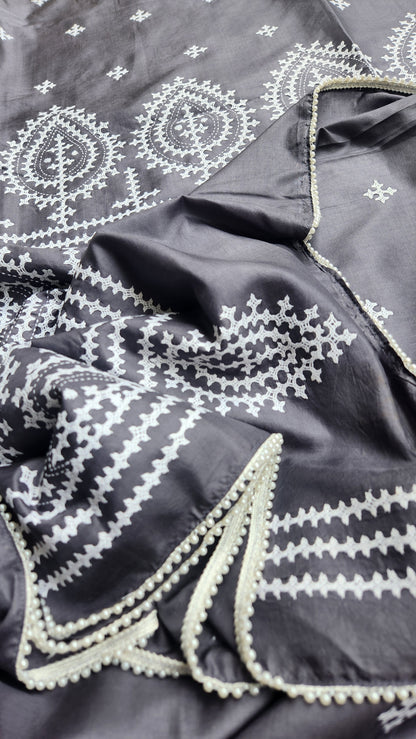 KUTCHWORK SILK SAREE