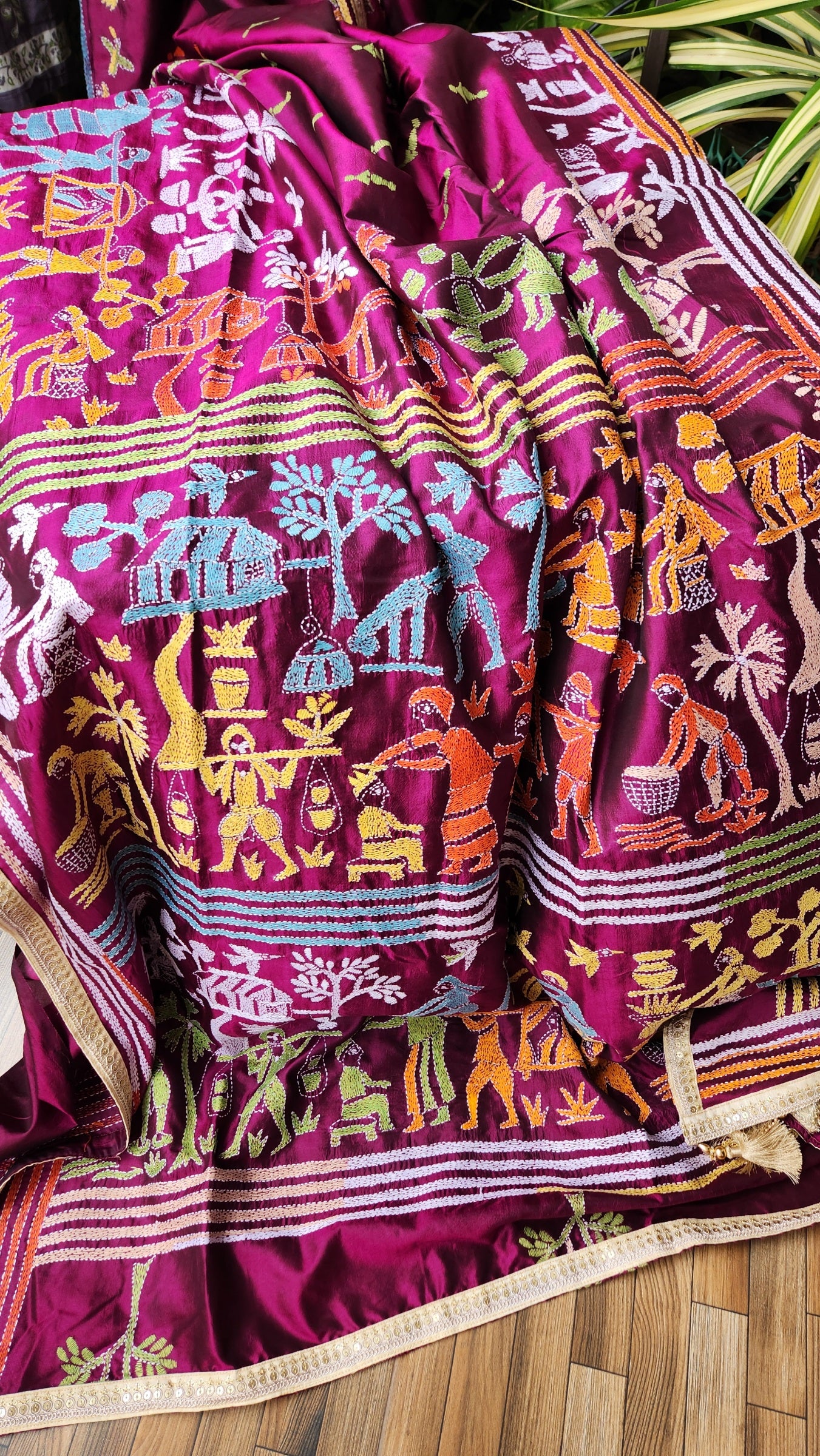 THEME KANTHA SAREE
