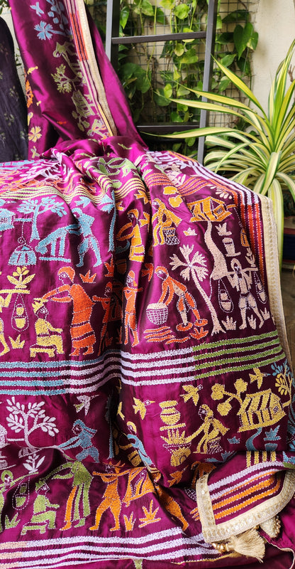 THEME KANTHA SAREE