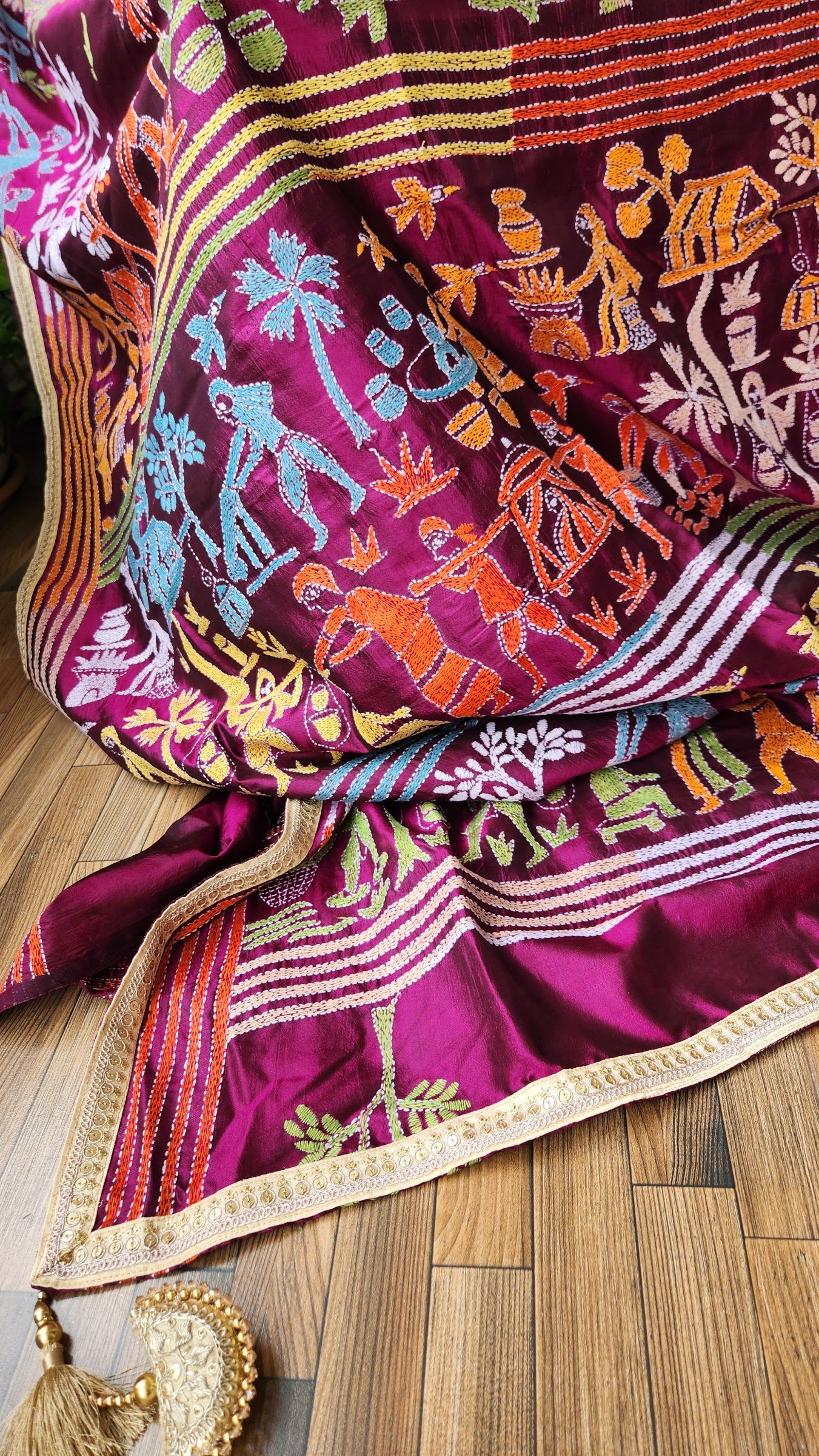 THEME KANTHA SAREE