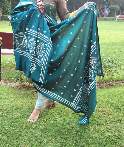 KUTCHWORK SILK DUPATTA