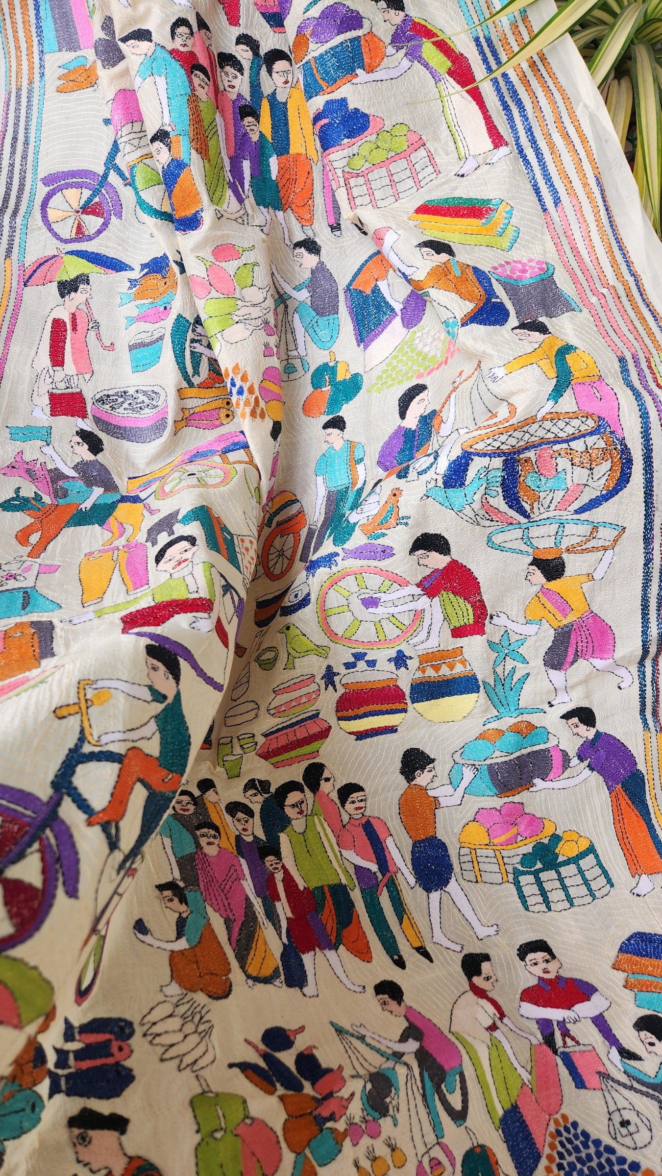 VILLAGE FAIR KANTHA DUPATTA