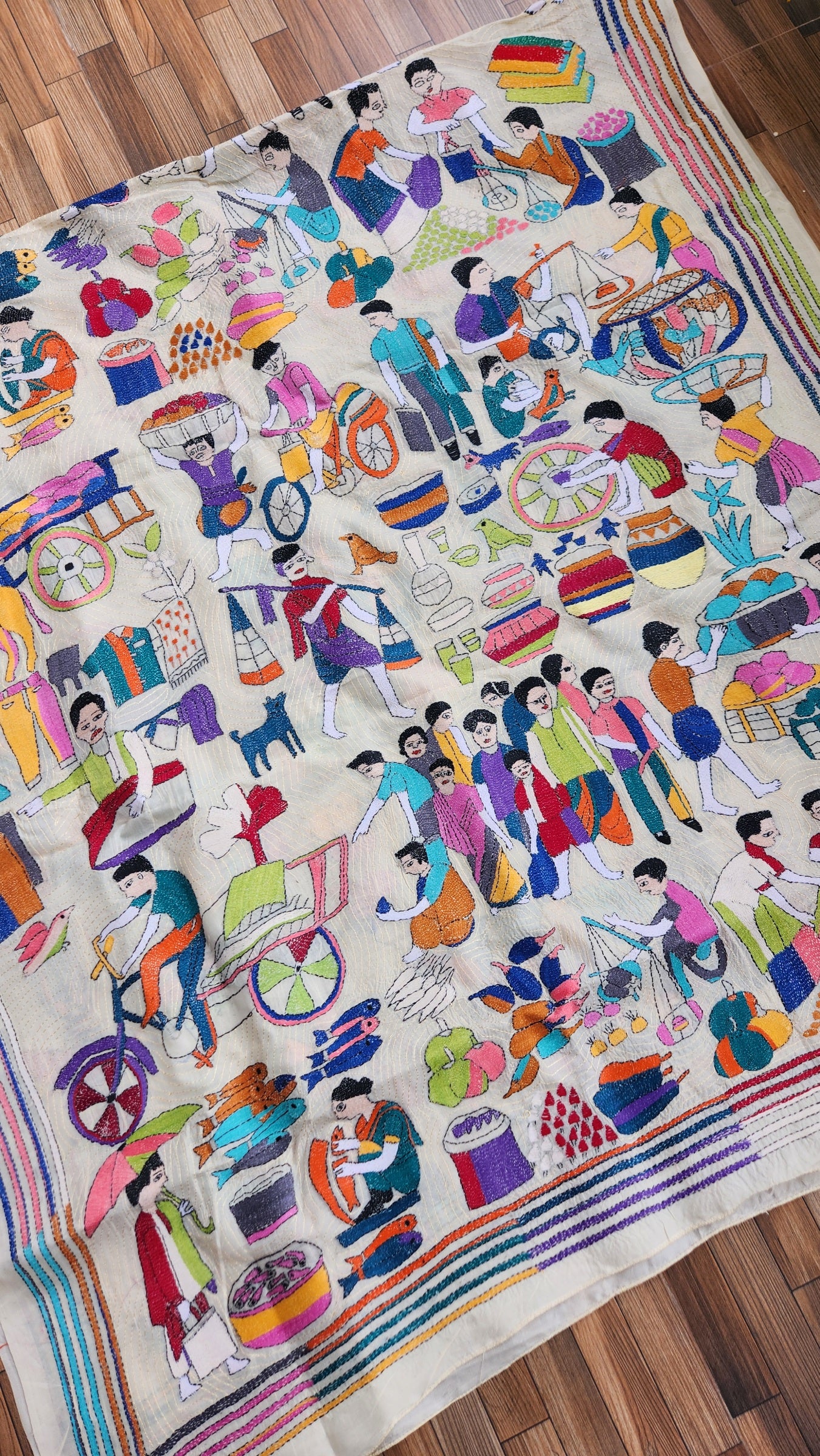 VILLAGE FAIR KANTHA DUPATTA