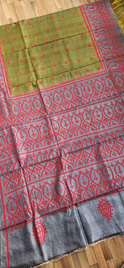 DESIGNER KUTCHWORK SILK SAREE