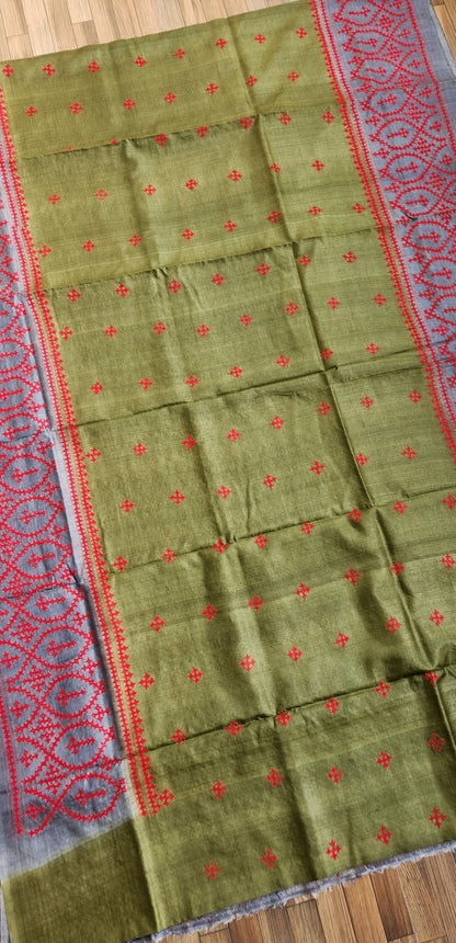 DESIGNER KUTCHWORK SILK SAREE