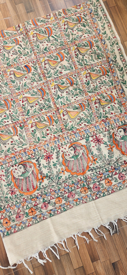 MADHUBANI DUPATTA - SAAWAN