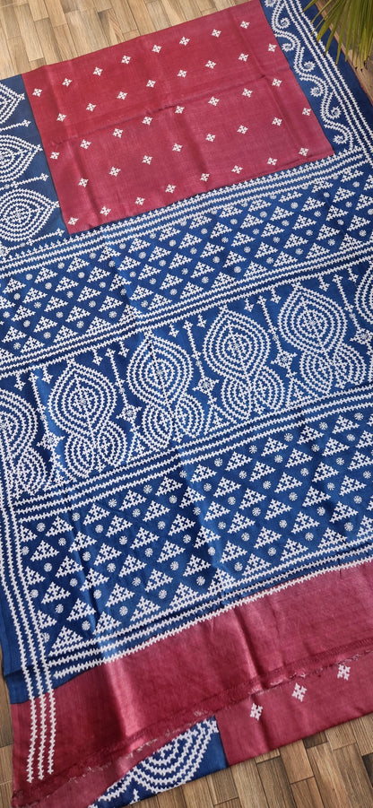 DESIGNER KUTCHWORK SILK SAREE