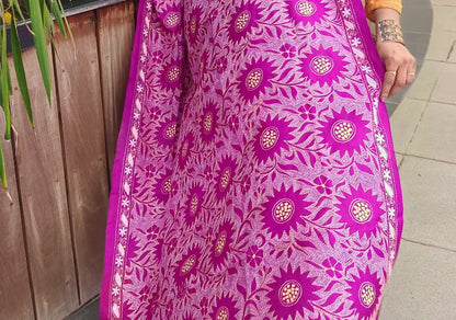 PURPLE PROSE KANTHA DUPATTA