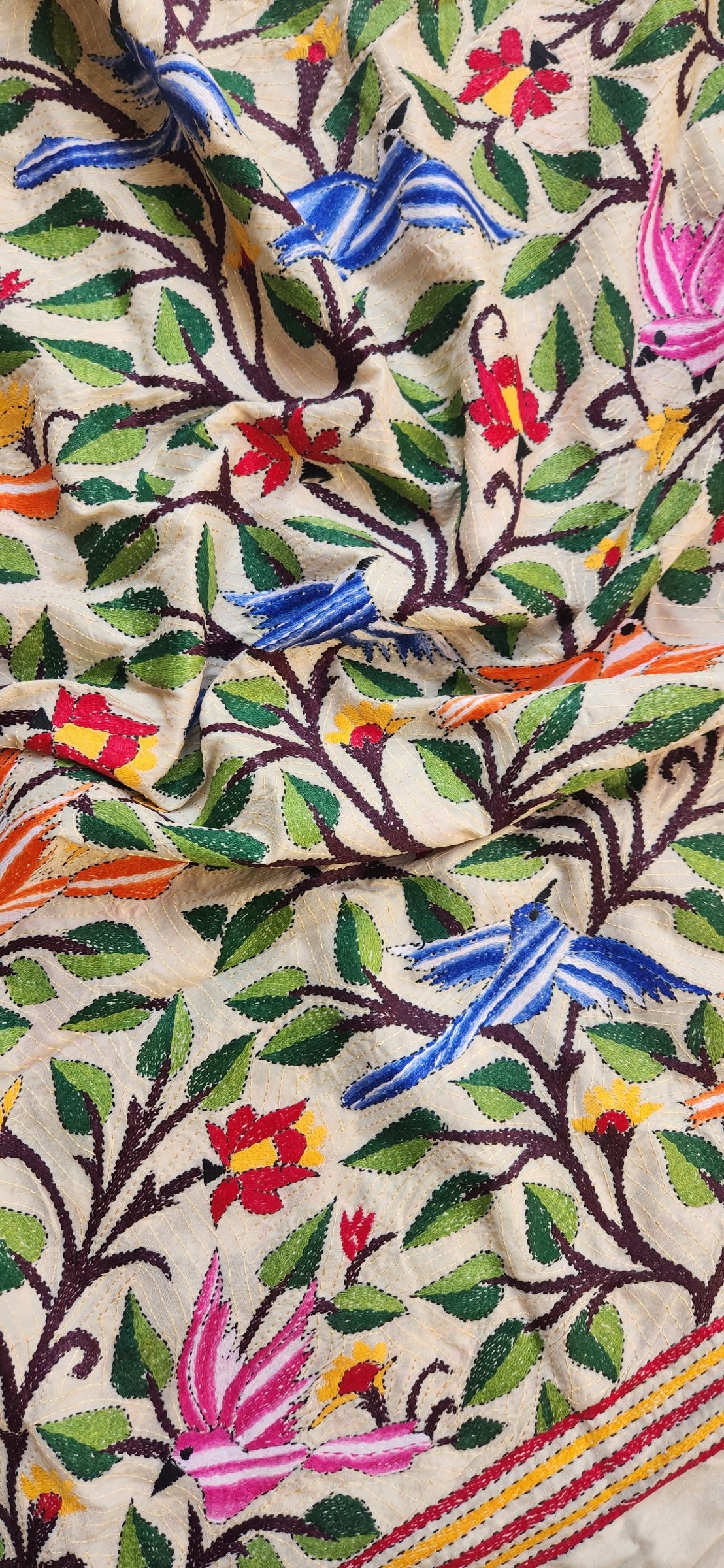 FLIGHT OF DREAMS KANTHA DUPATTA