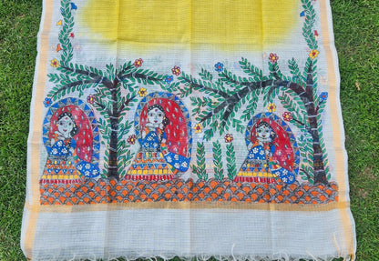 MADHUBANI DUPATTA - Sakhi
