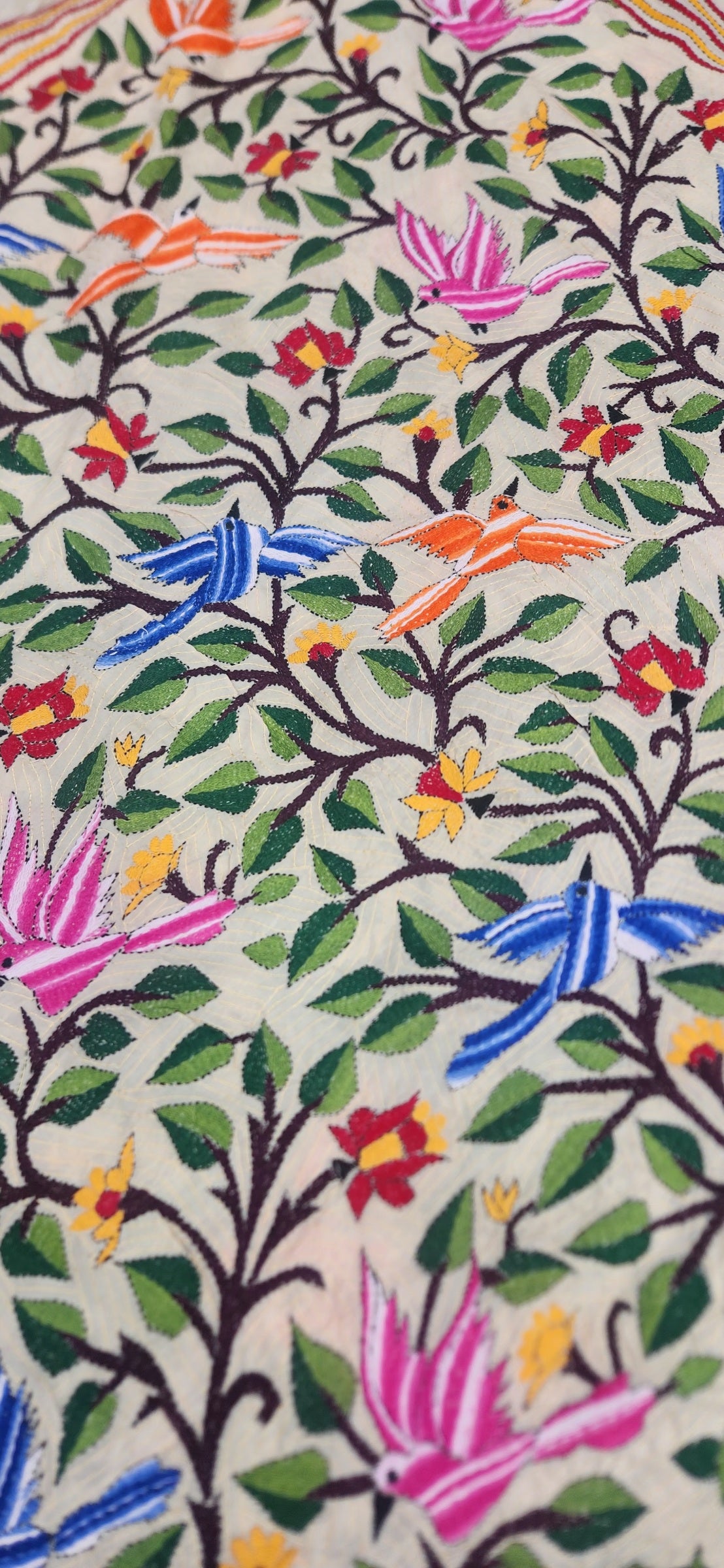 FLIGHT OF DREAMS KANTHA DUPATTA
