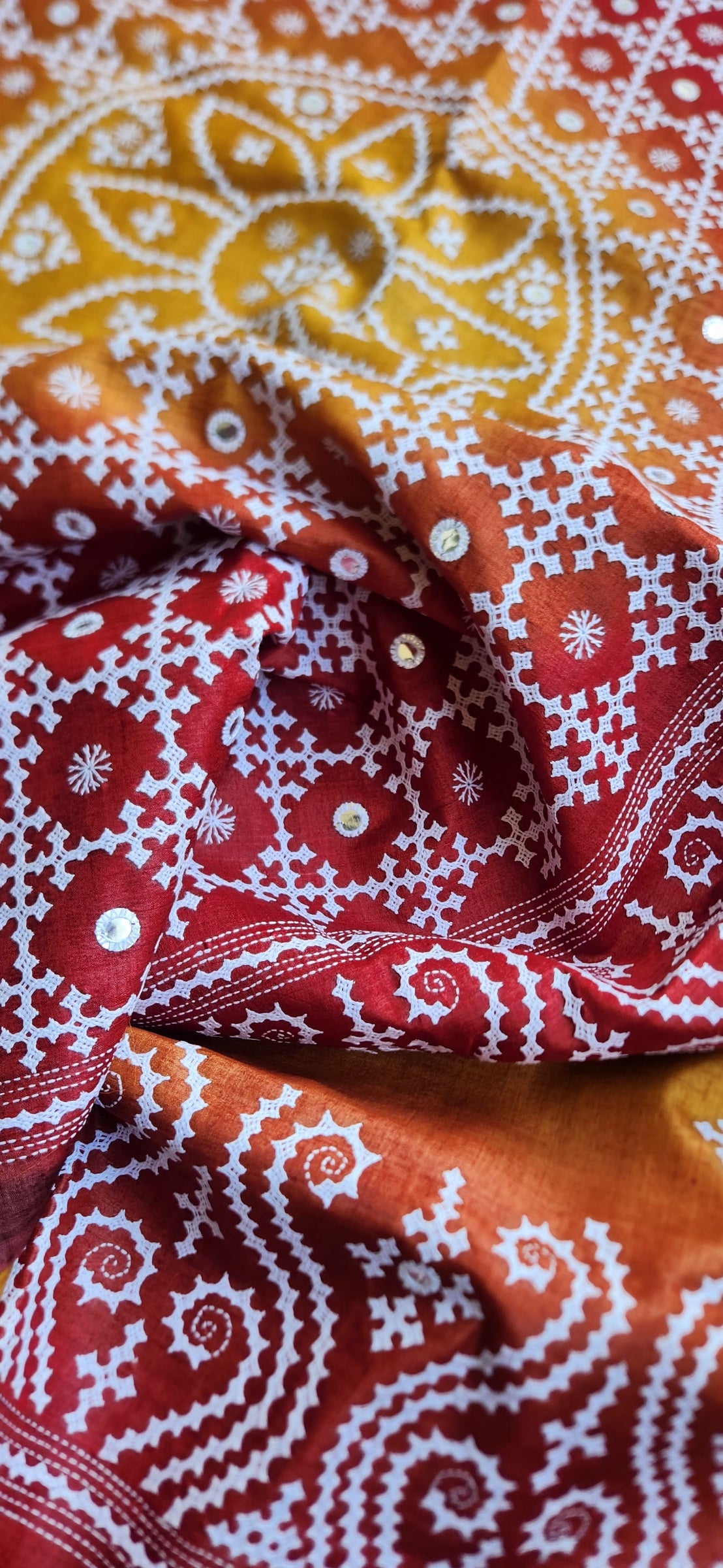 DESIGNER KUTCHWORK SILK SAREE