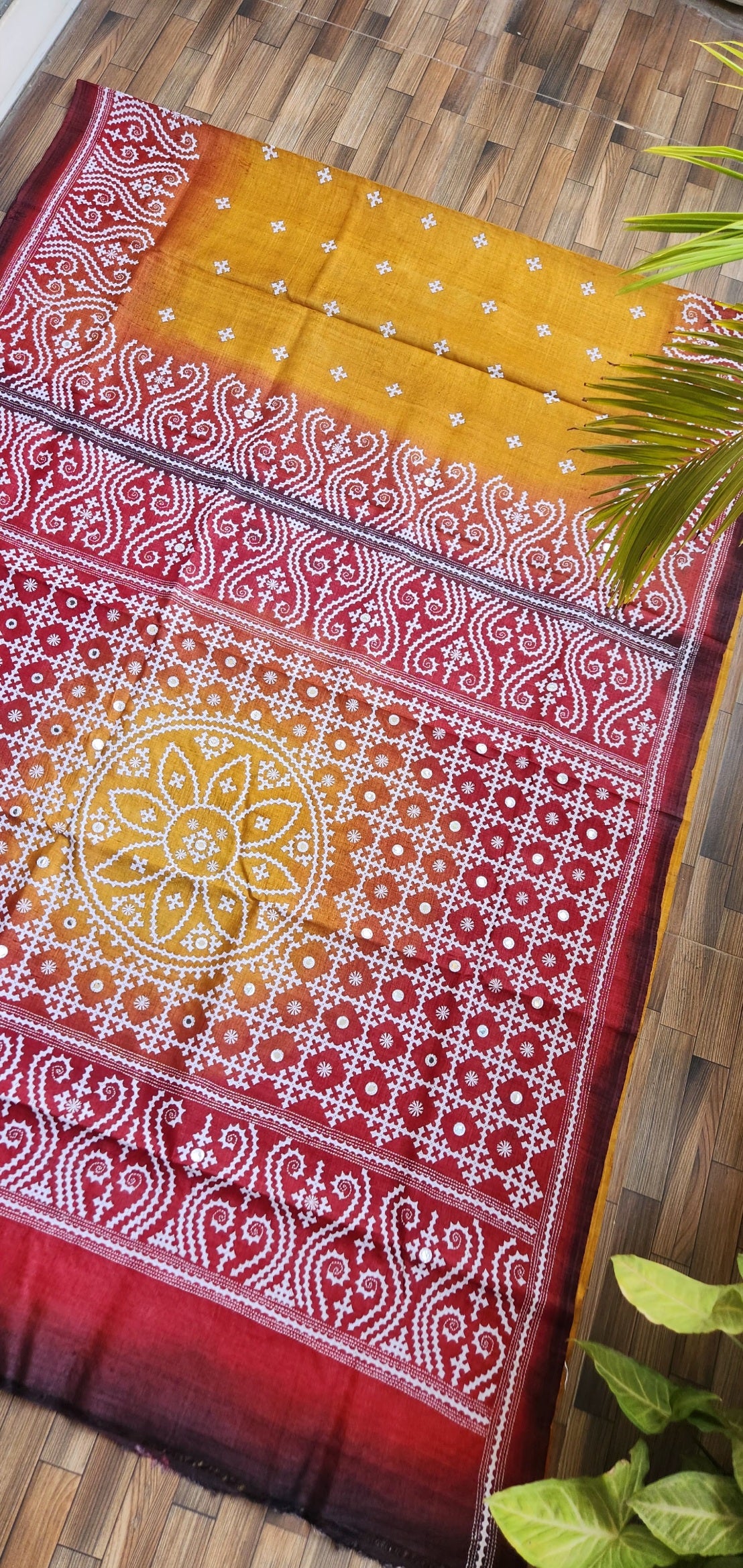 DESIGNER KUTCHWORK SILK SAREE