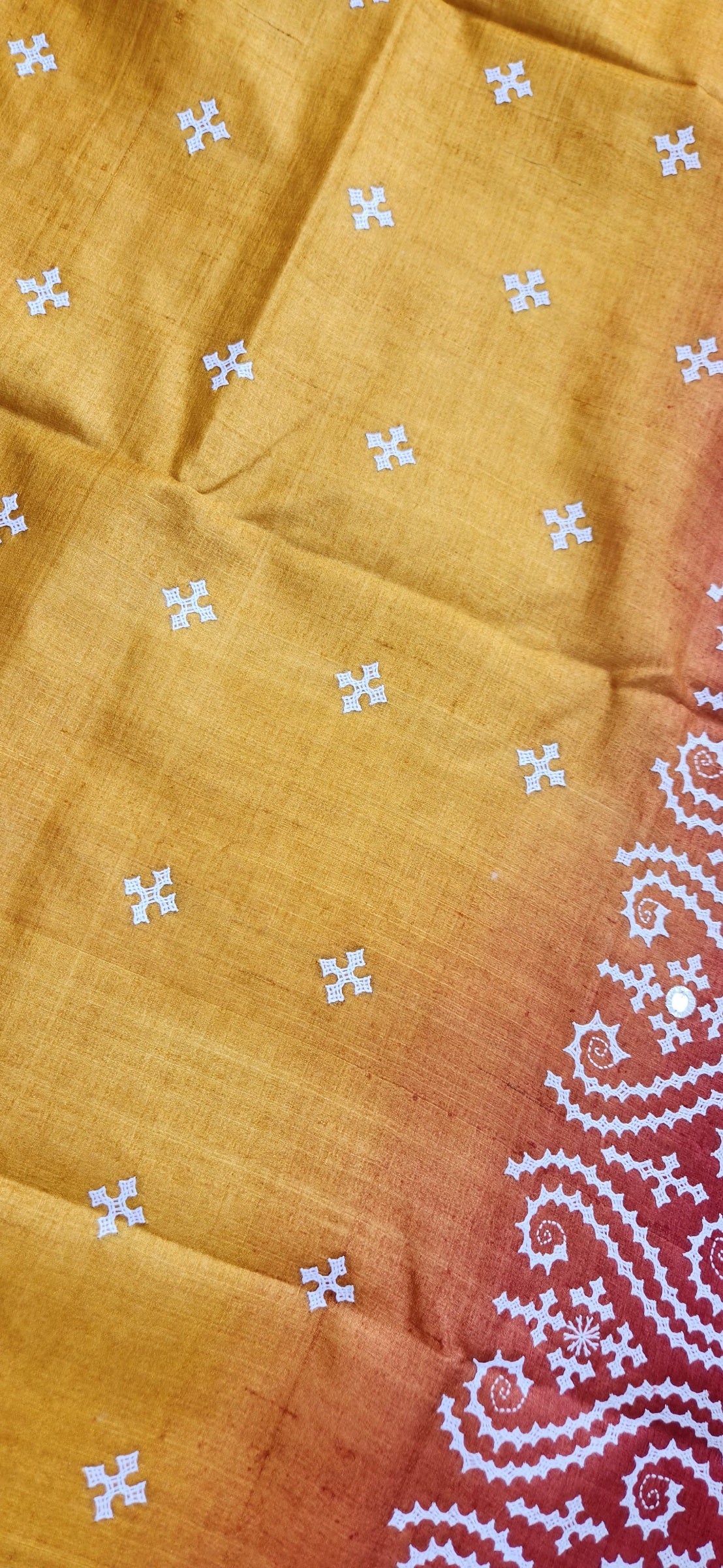 DESIGNER KUTCHWORK SILK SAREE
