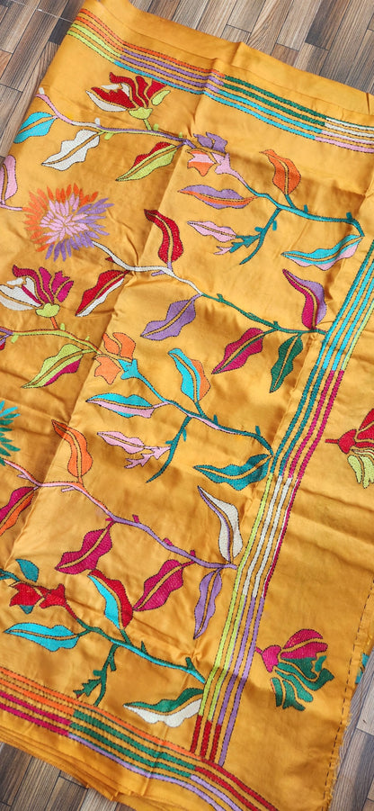 DANDELION KANTHA SAREE