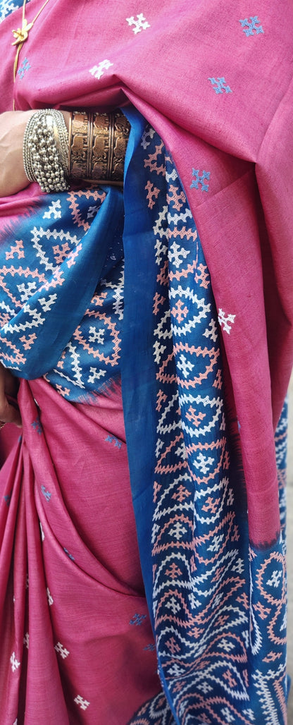 DESIGNER KUTCHWORK SILK SAREE