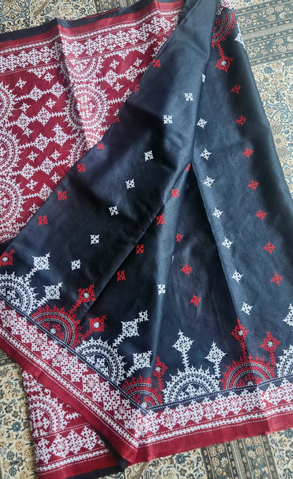 DESIGNER KUTCHWORK SILK SAREE