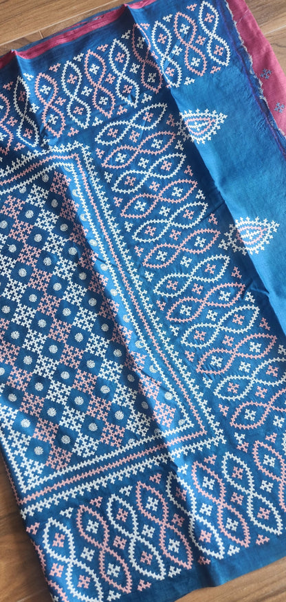 DESIGNER KUTCHWORK SILK SAREE