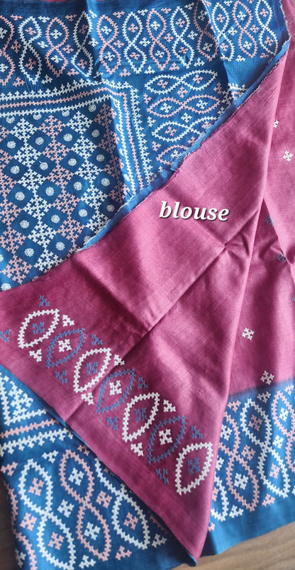 DESIGNER KUTCHWORK SILK SAREE