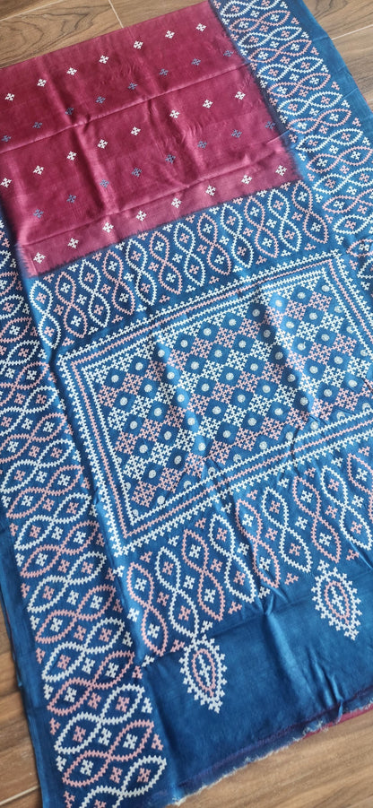 DESIGNER KUTCHWORK SILK SAREE