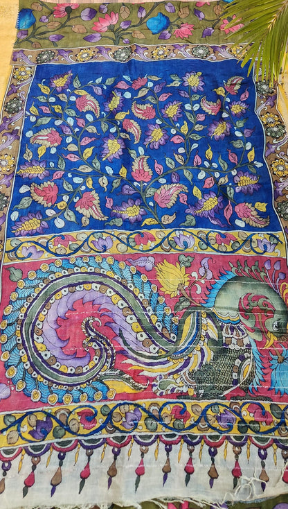 KALAMKARI SILK SAREE - NATURE