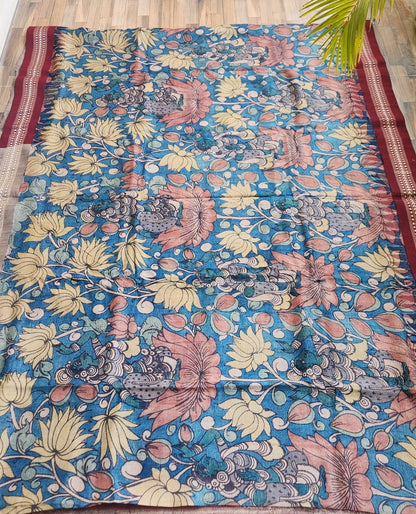 VIDARBHA TUSSAR KALAMKARI SAREE