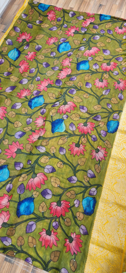 KALAMKARI SILK SAREE - NATURE