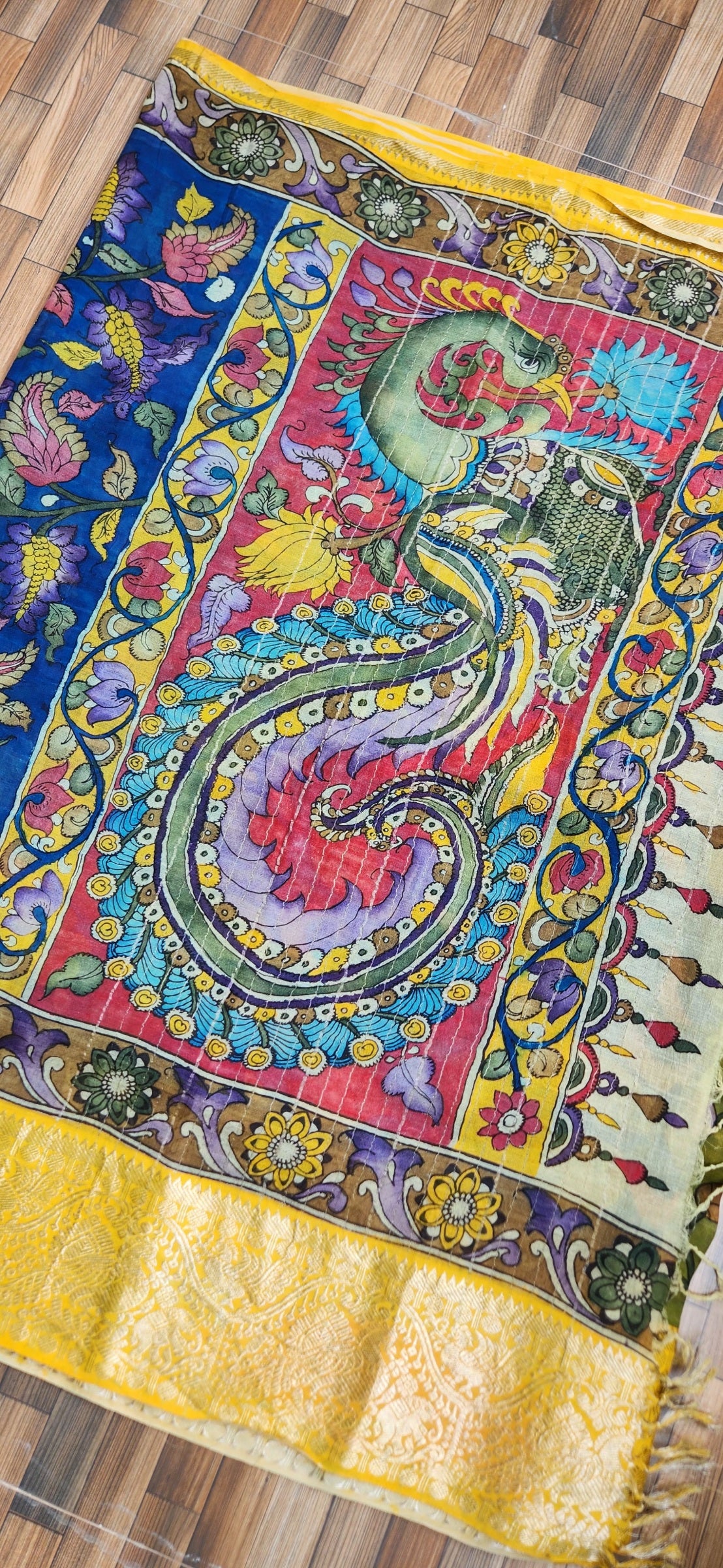 KALAMKARI SILK SAREE - NATURE