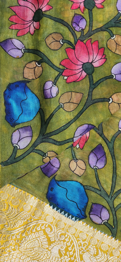 KALAMKARI SILK SAREE - NATURE