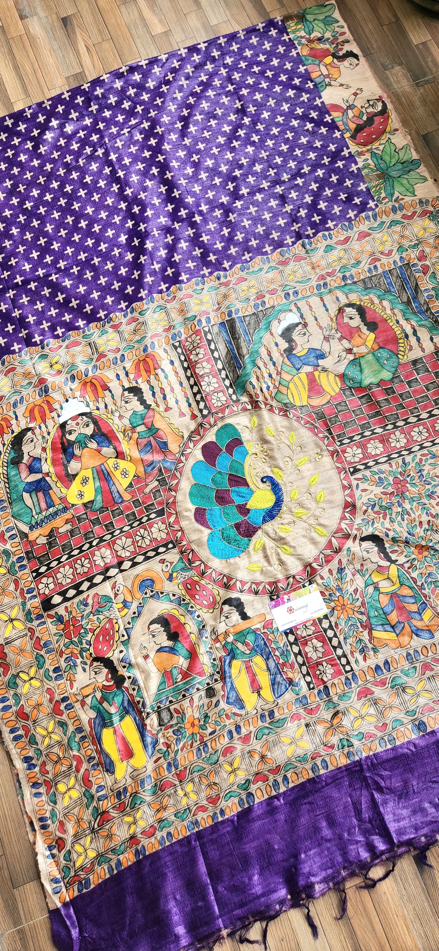 DESIGNER MADHUBANI SAREE - WEDDING