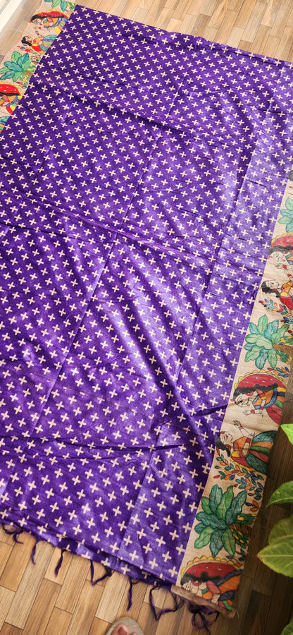 DESIGNER MADHUBANI SAREE - WEDDING