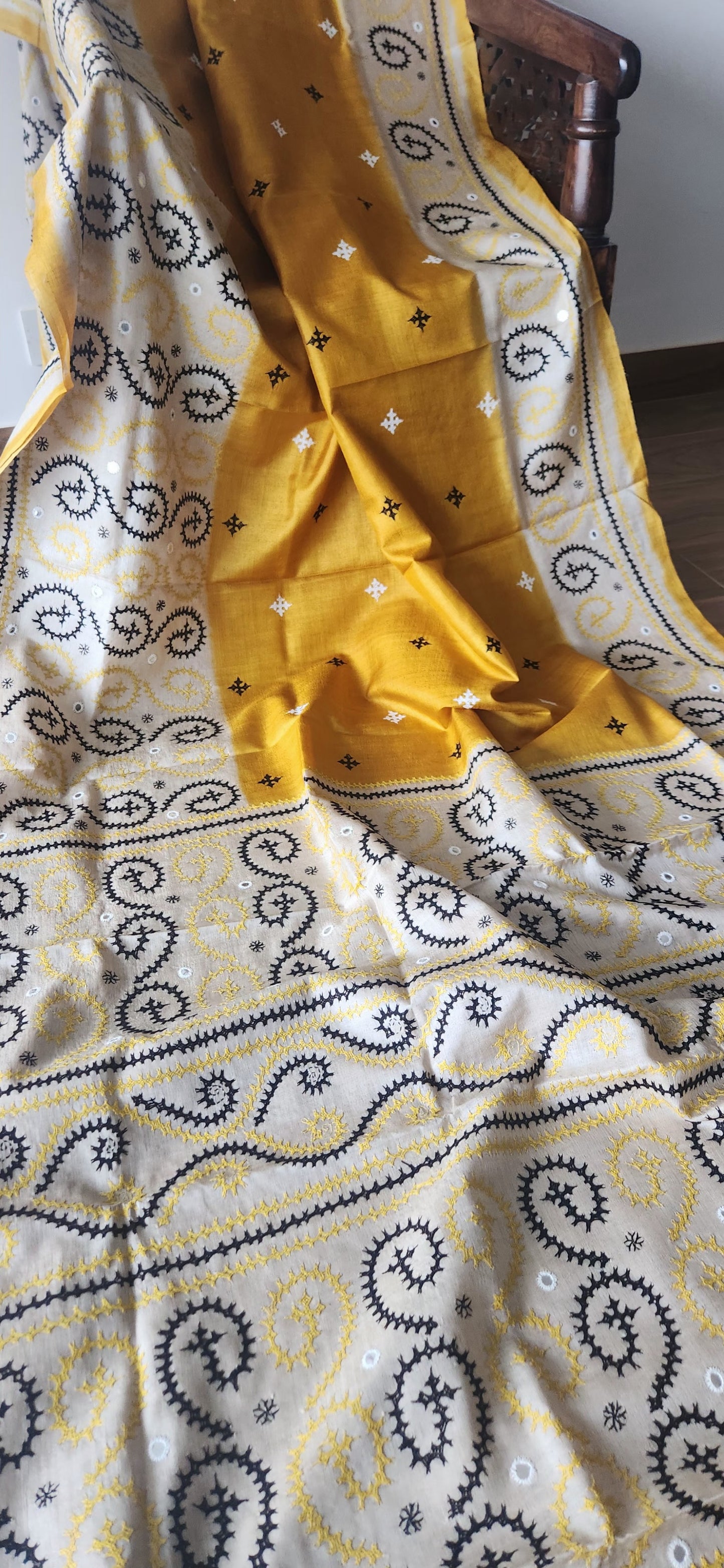DESIGNER KUTCHWORK SILK SAREE