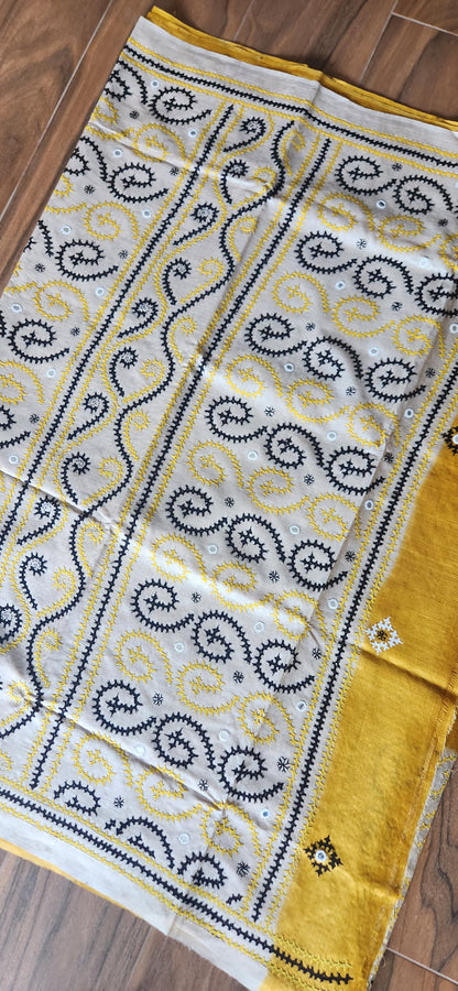 DESIGNER KUTCHWORK SILK SAREE