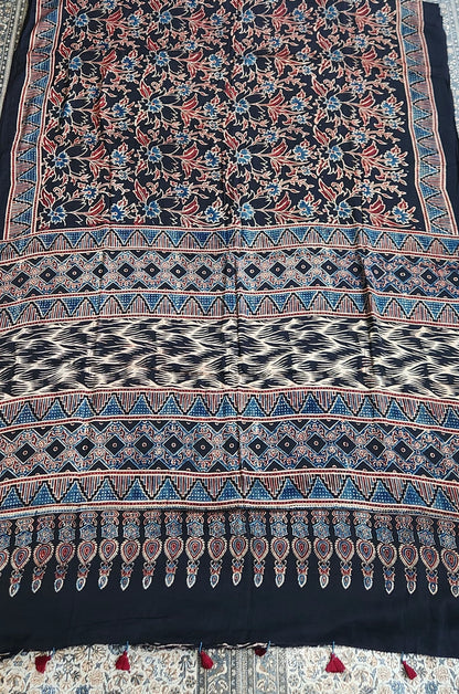 AJRAKH SILK SAREE