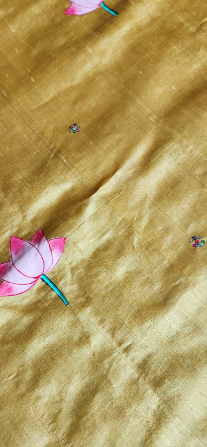 PICHWAI HANDPAINTED SAREE
