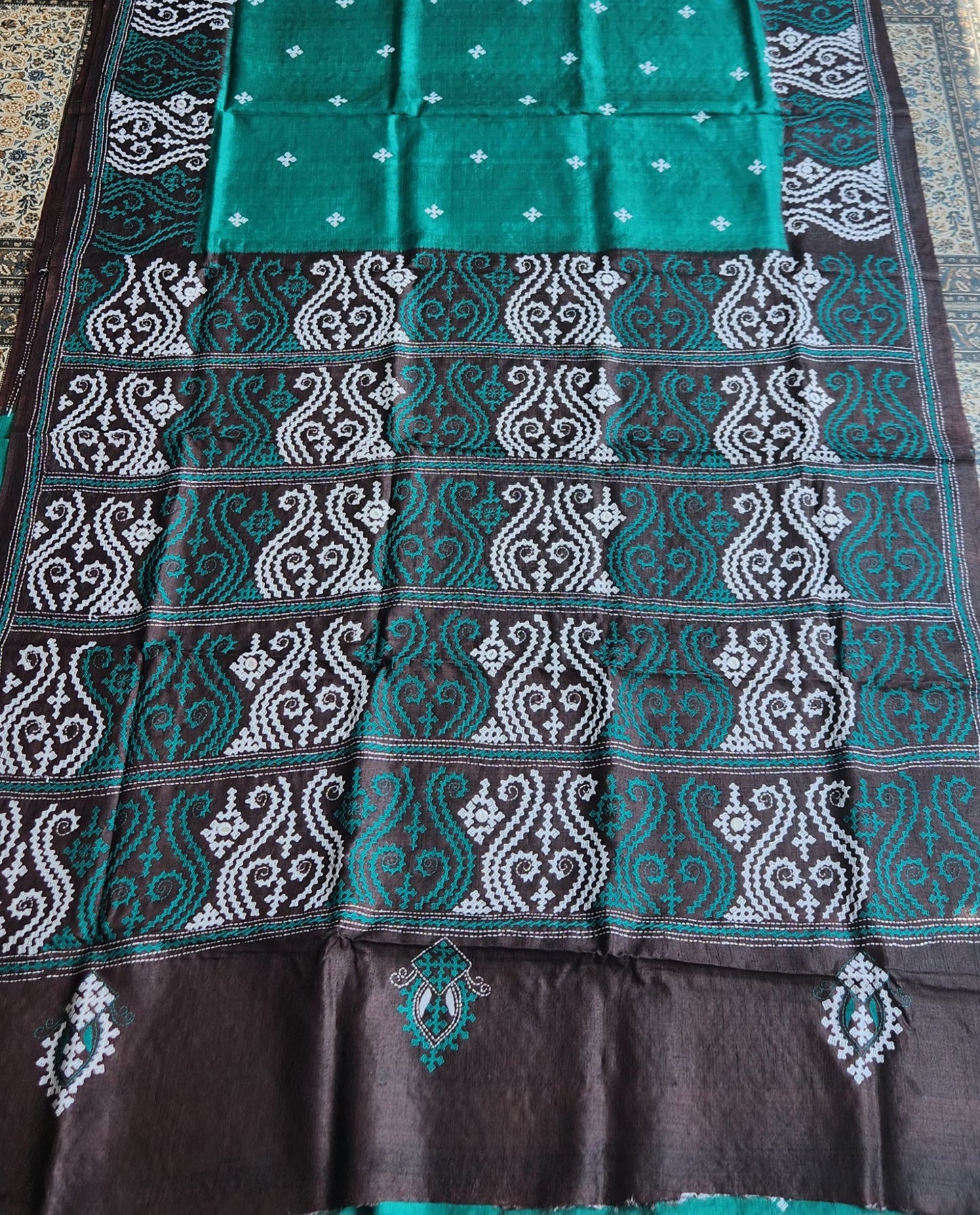DESIGNER KUTCHWORK SILK SAREE