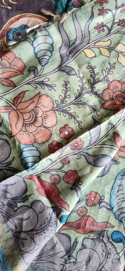KALAMKARI SILK SAREE - LAKSHMI