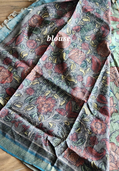 KALAMKARI SILK SAREE - LAKSHMI