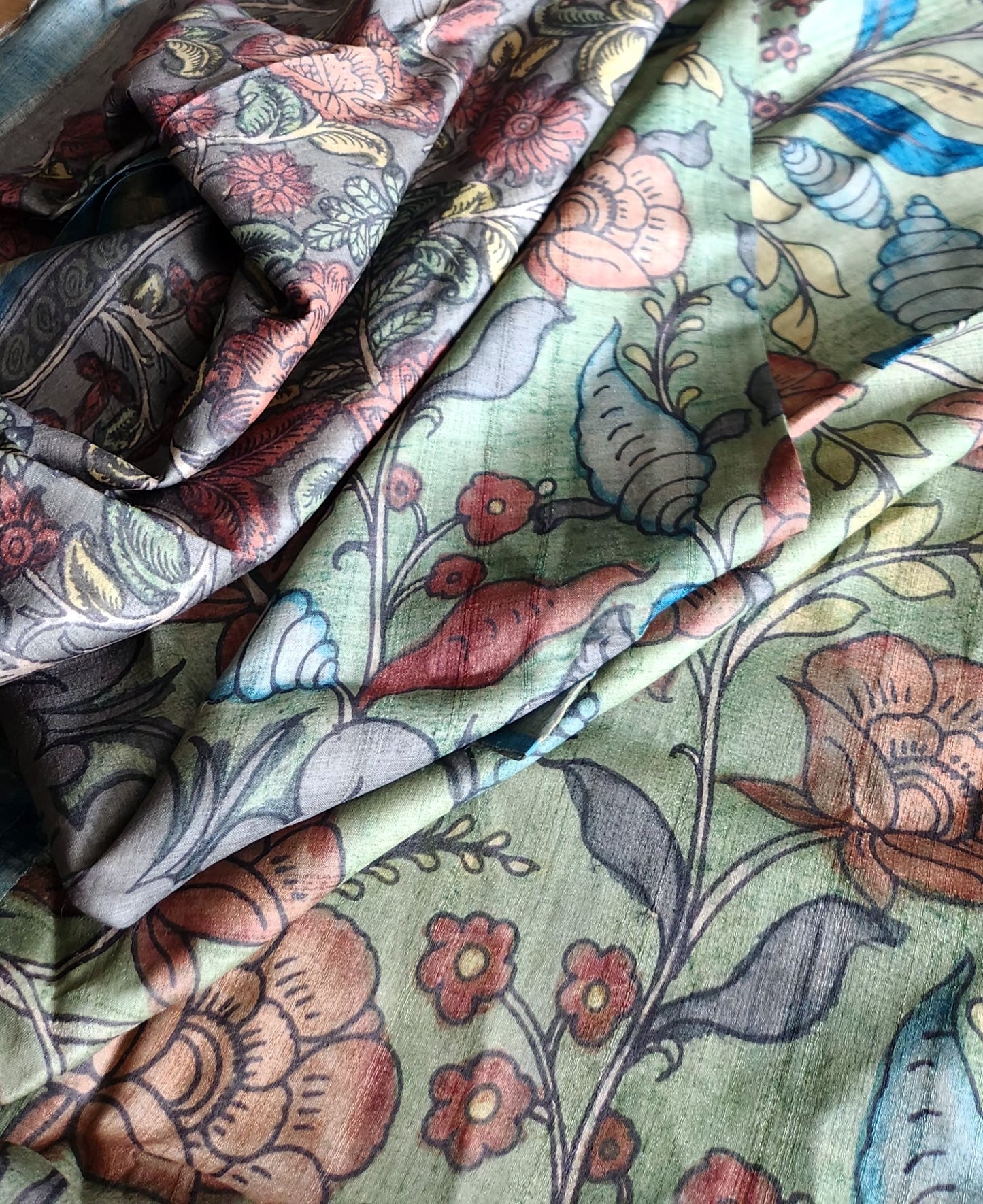 KALAMKARI SILK SAREE - LAKSHMI