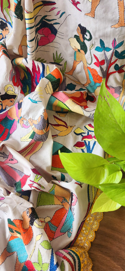 DESIGNER RAMAYANA KANTHA DUPATTA