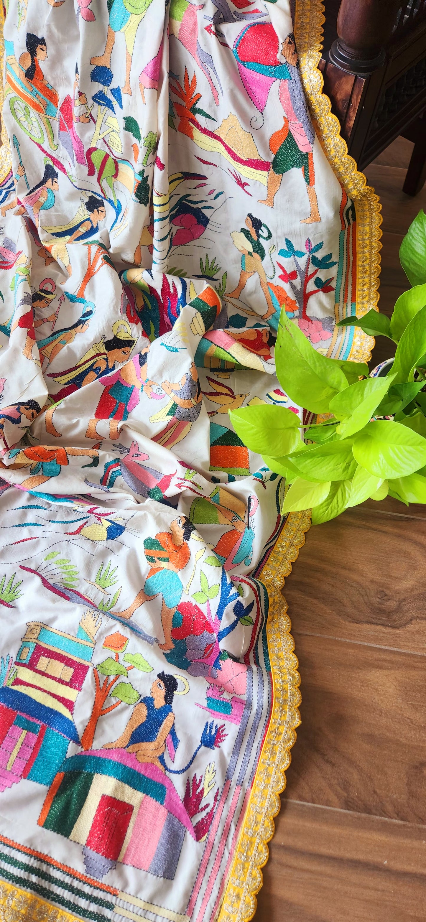 DESIGNER RAMAYANA KANTHA DUPATTA