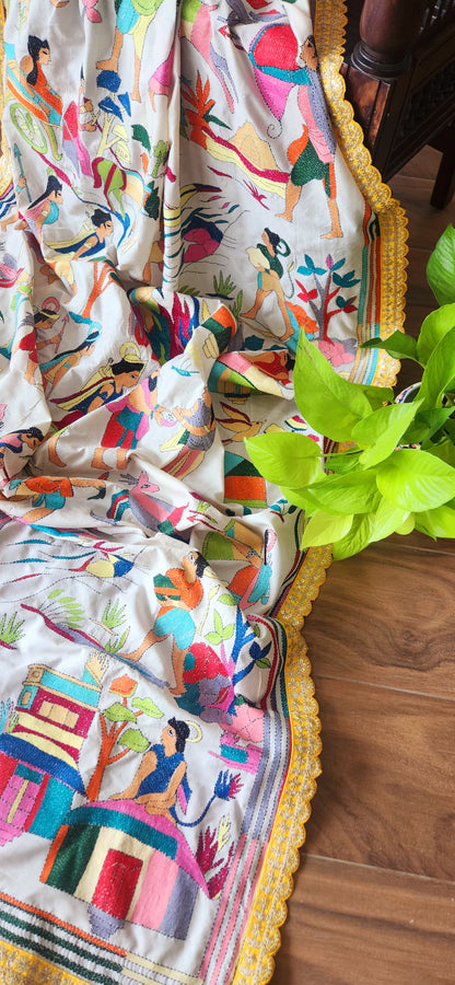 DESIGNER RAMAYANA KANTHA DUPATTA