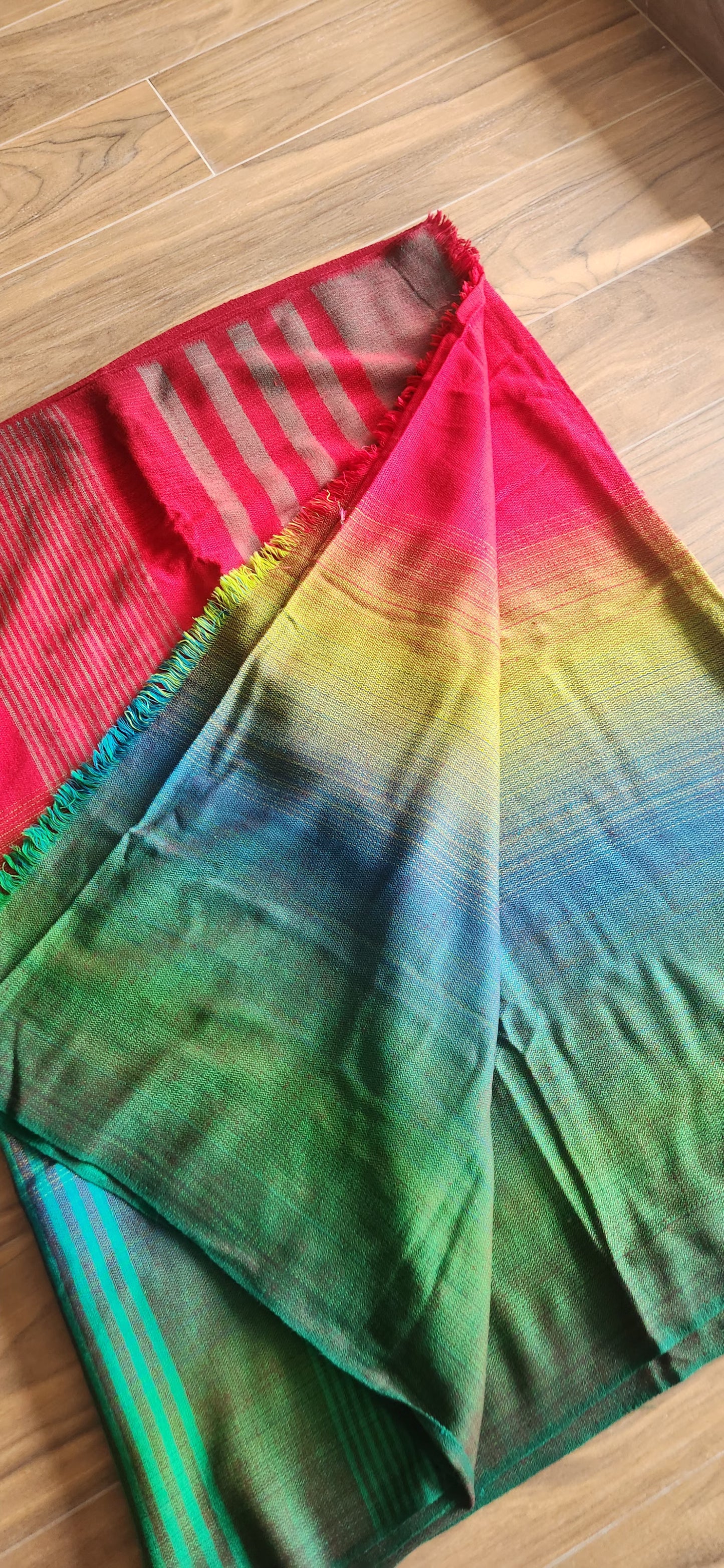 Woolen Handwoven Saree
