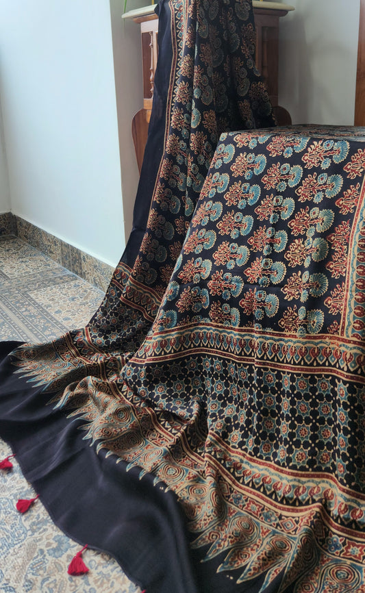 AJRAKH SILK DUPATTA