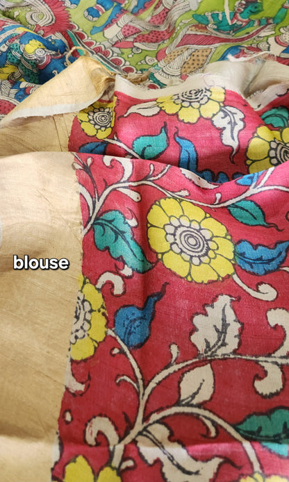 KALAMKARI SILK SAREE - MA SARASWATI