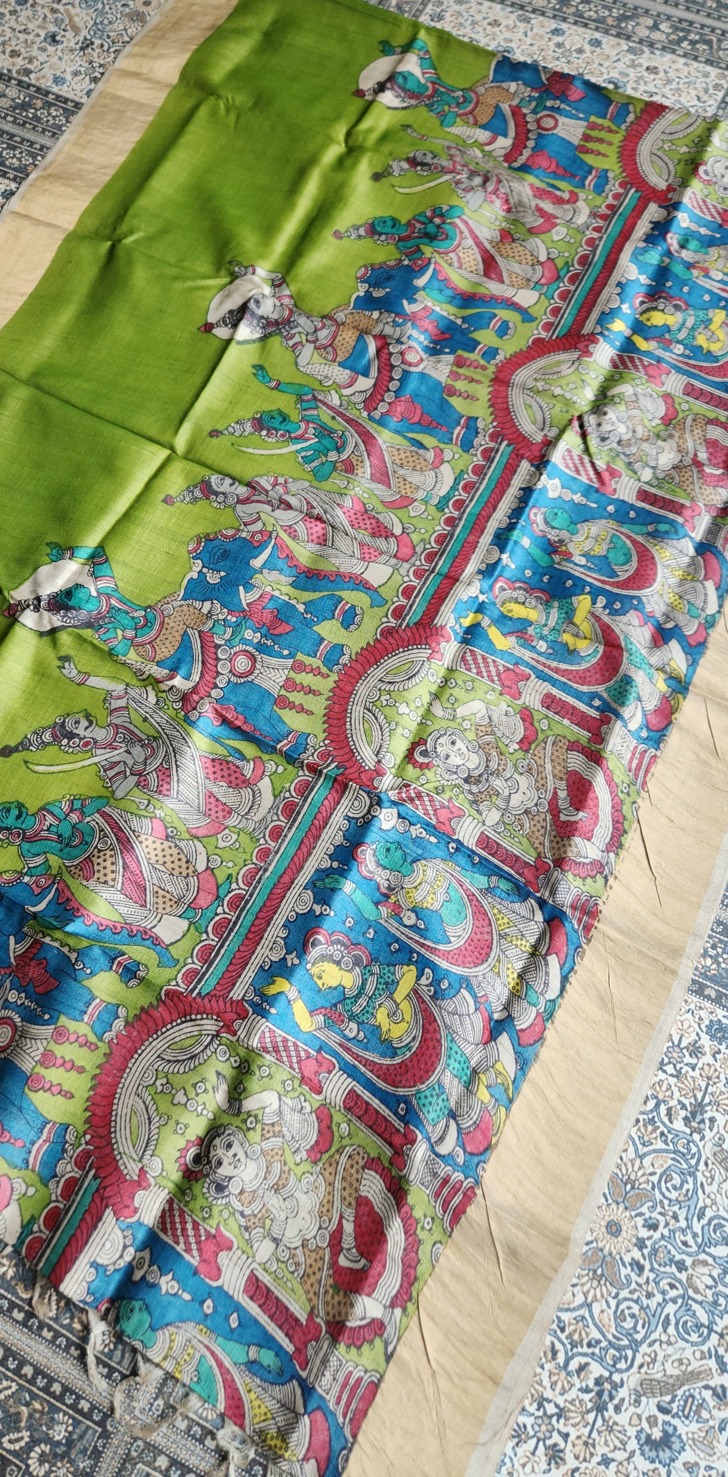 KALAMKARI SILK SAREE - MA SARASWATI