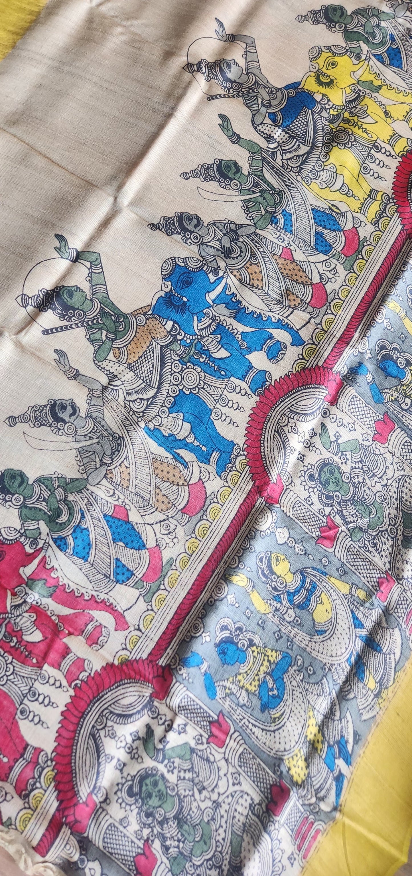 KALAMKARI SILK SAREE - MA SARASWATI