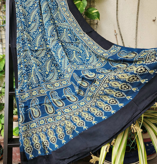 AJRAKH SILK DUPATTA