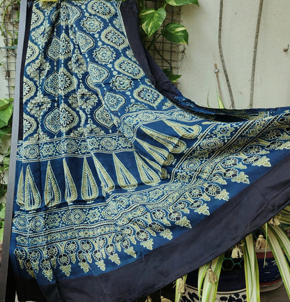 AJRAKH SILK DUPATTA