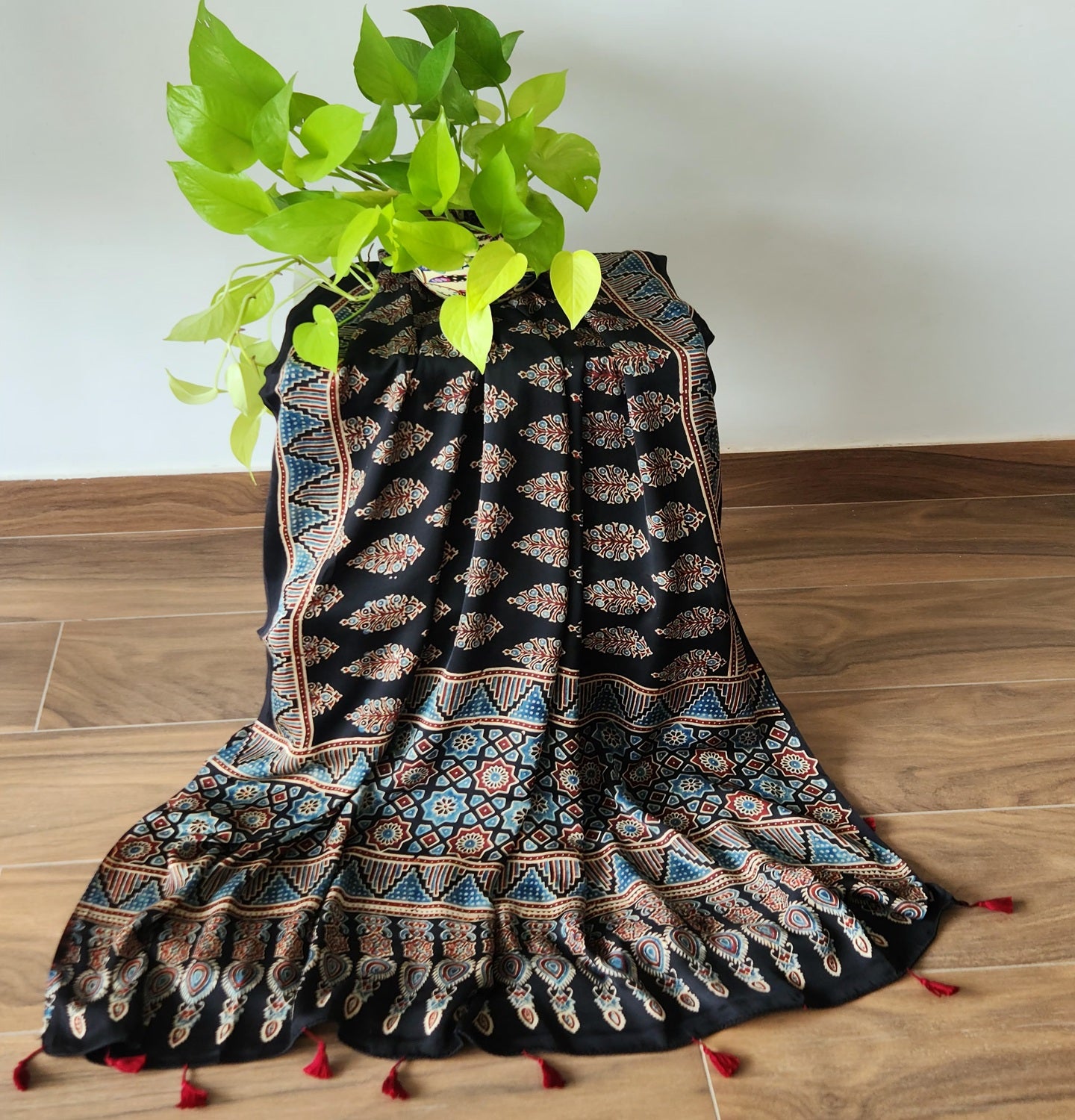 AJRAKH SILK DUPATTA